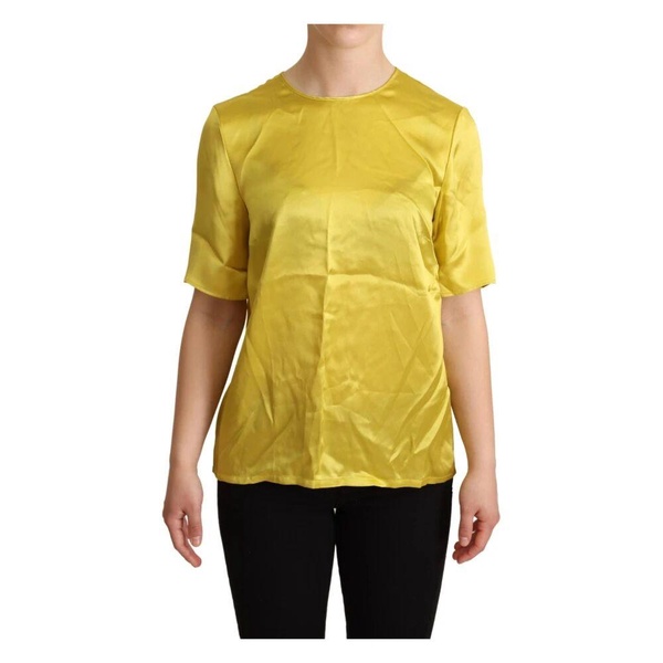 Elegant Silk Blouse - Yellow