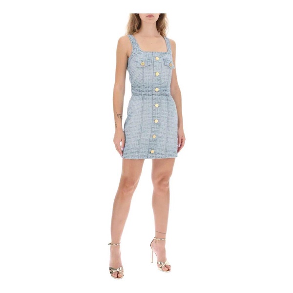 Monogram Denim Mini Dress