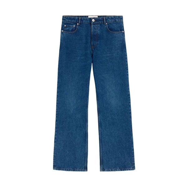Blue Cotton Denim Jeans Rear Button