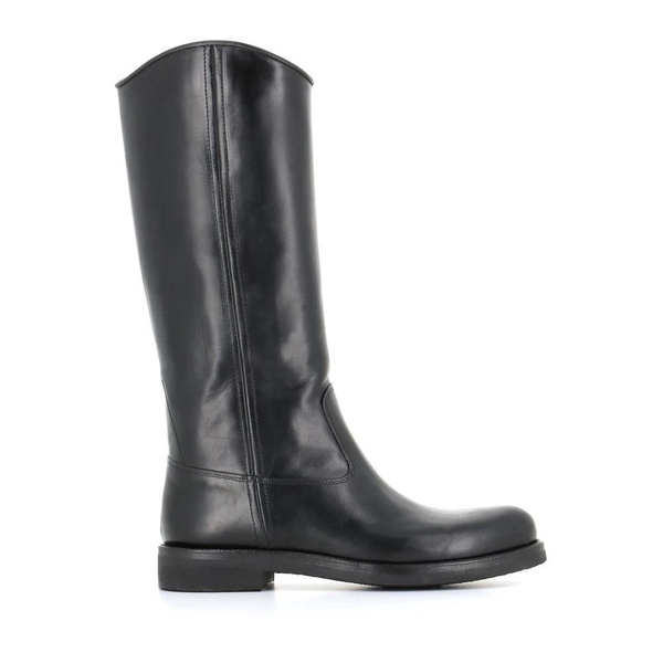 Handcrafted Black Leather Boots