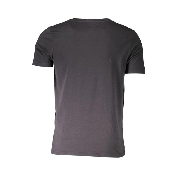 Black Cotton Logo Crew Neck T-Shirt