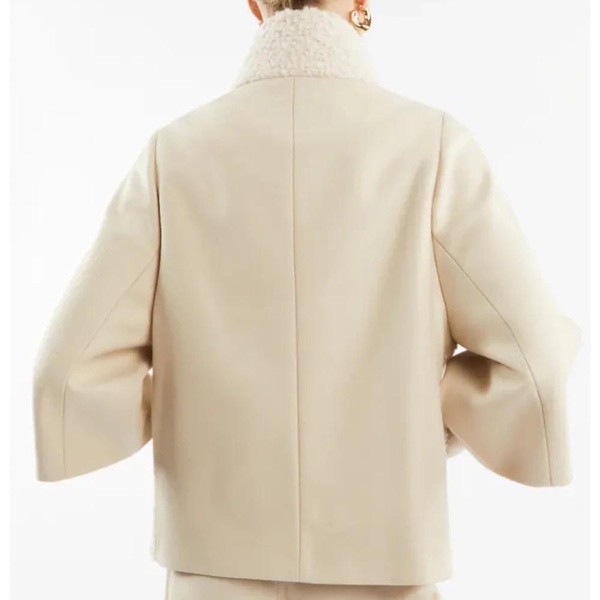 Beige Cape Coat