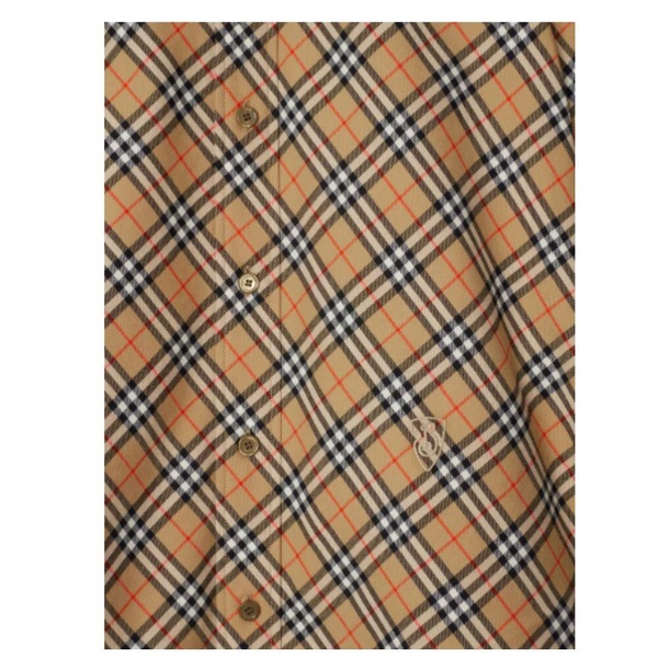 Beige Check Shirt