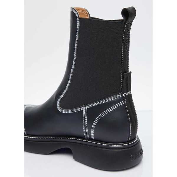 Embossed Logo Chelsea Boots