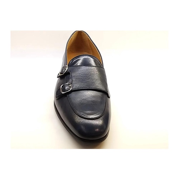 Navy Crust Loafers