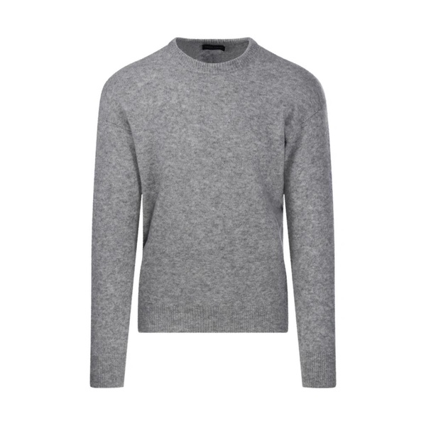 Gray Round Neck Sweater