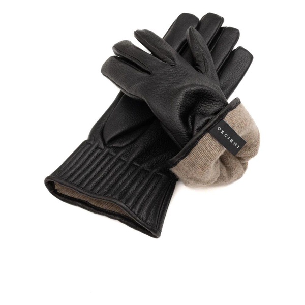 Black Leather Hammered Gloves
