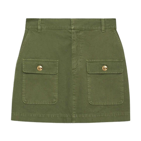Utility-inspired Army Green Skirt