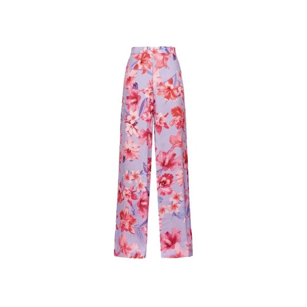 Tropical Flower Print Palazzo Trousers