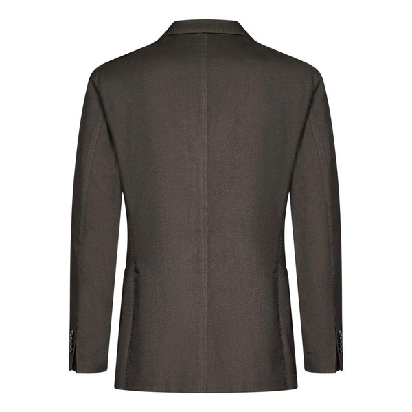 Green Cashmere Silk Jacket Classic Style
