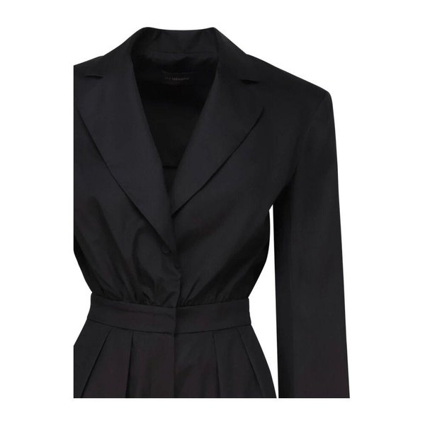 Black Rina Tracksuit with Pointed Lapel