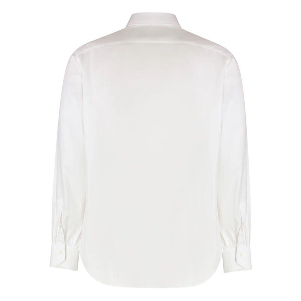 Cotton Shirt Regular Fit Rounded Hem