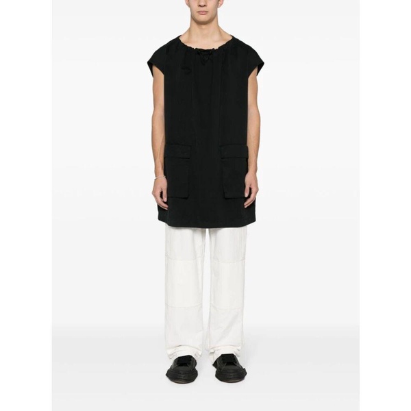 Gabardine Mini Dress with Flap Pockets