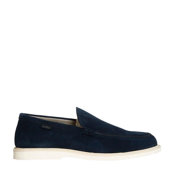 Blue Suede Loafer Shoes