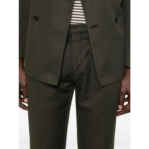 Green Suit with Concealed Front Button