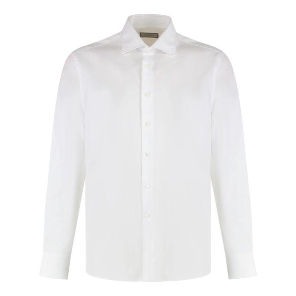 Cotton Shirt Rounded Hem