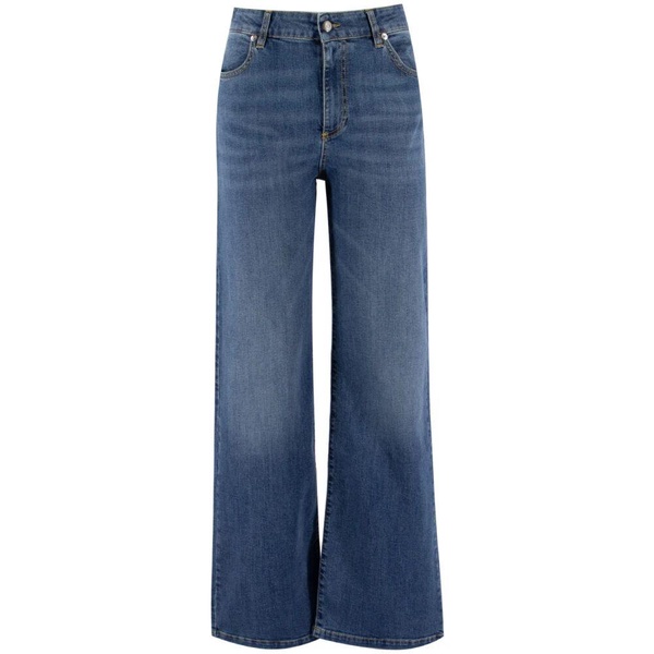 Wide-leg Jeans with Front and Back Pockets