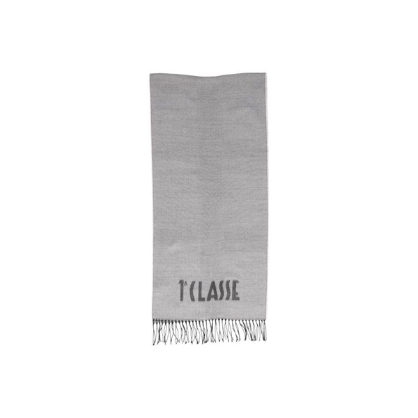 Beige Logo Winter Scarf