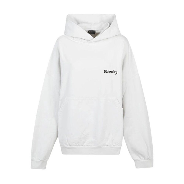 Balenciaga Women Bb Corp Cotton Hoodie