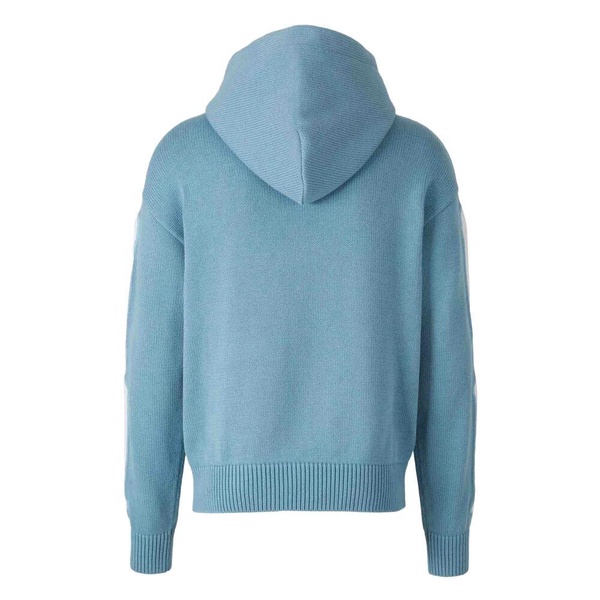 Clear Blue Hooded Cotton Sweater