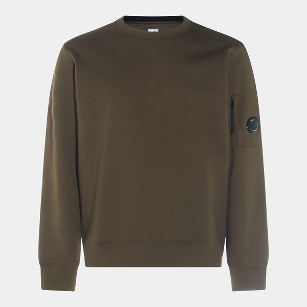 C.P. Company Dark Green Cotton Sweatshirt