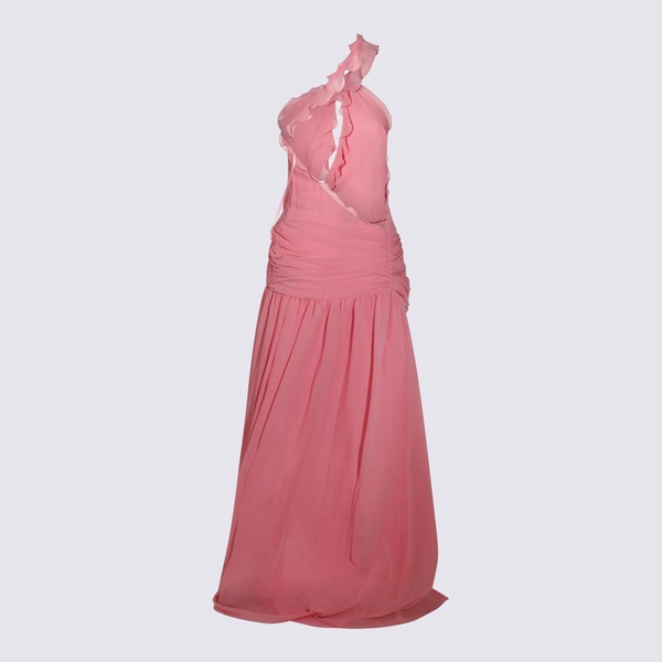 Blumarine Pink Silk Dress