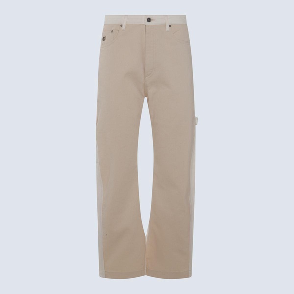 Stella McCartney White And Ecru Cotton Blend Jeans