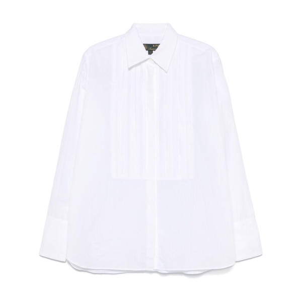 White Pintuck Detailing Shirt Long Sleeves