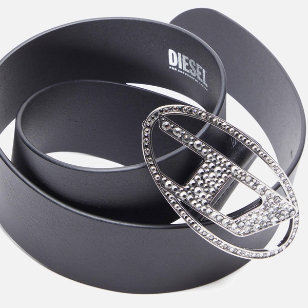 Diesel B-1DR Strass Embellished Leather Belt - 75