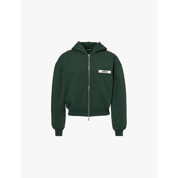 Le Hoodie Zip Gros Grain cotton sweatshirt 