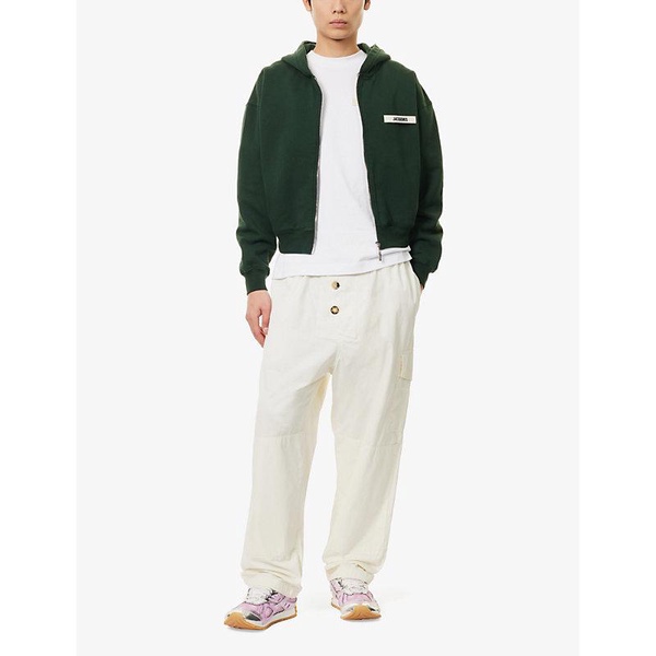Le Hoodie Zip Gros Grain cotton sweatshirt 