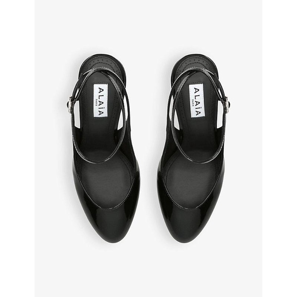 Patent Leather Slingback Pumps 90