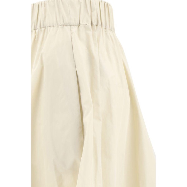 A-Line Nylon Skirt with Pockets