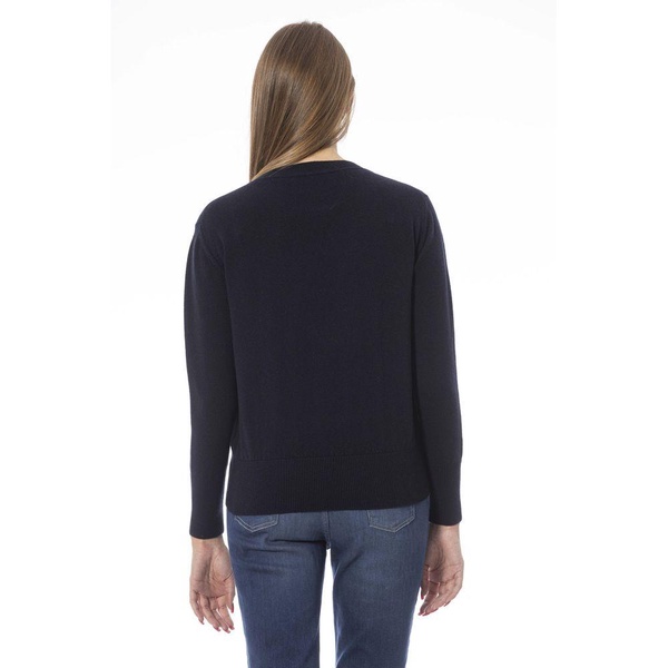 Baldinini Trend Blue Wool Sweater