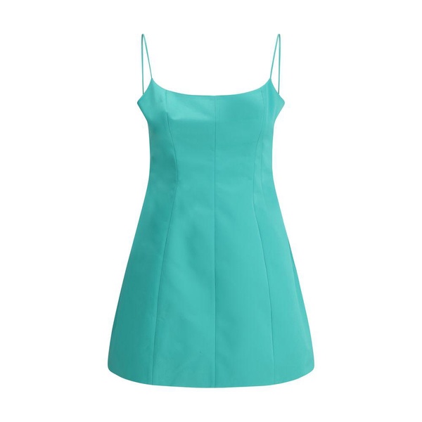 Elegant Satin Dress with Square Neckline