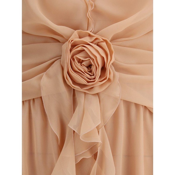 silk georgette long women's dress