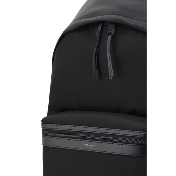 Stylish City Backpack with Leather Accents
