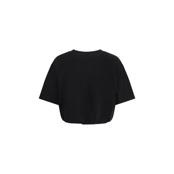 Ribbed Crew Neck T-shirt with Signature Stitching