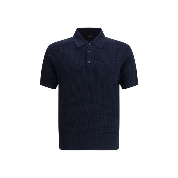 Polo Shirt with woven pattern.