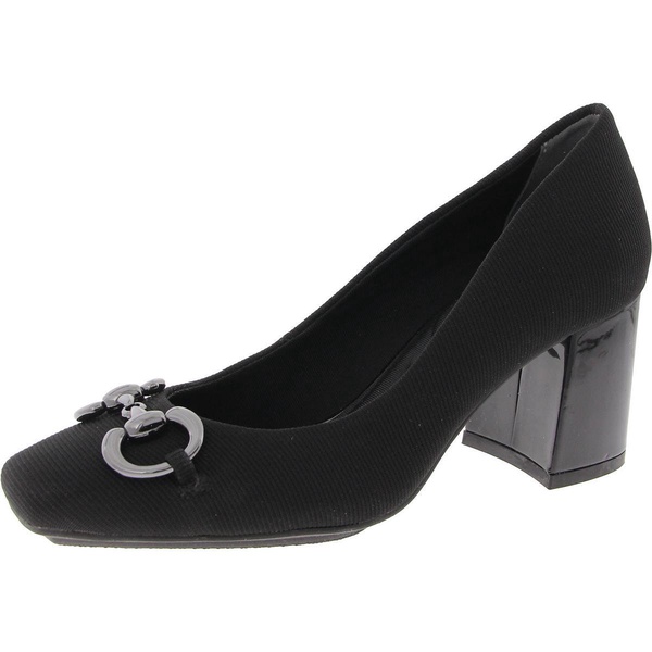 landon womens faux leather slip on pumps