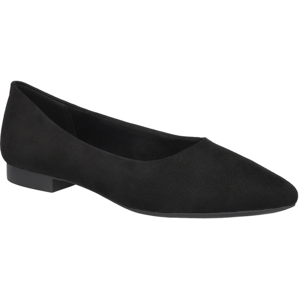 mireya womens faux suede pointed toe ballet flats