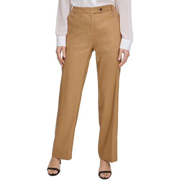 womens pocket linen wide leg pants