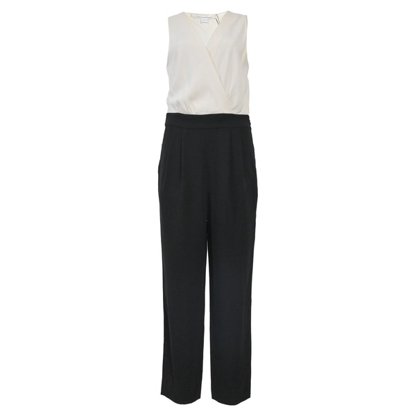 arleen sleeveless jumpsuit in white triacetate