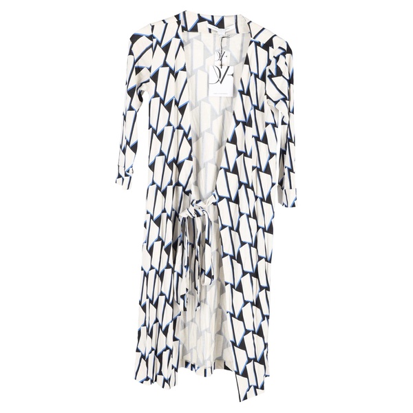 new julian wrap dress in multicolor silk