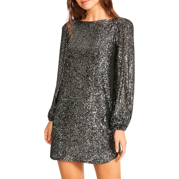 delorean womens sequined mini cocktail and party dress