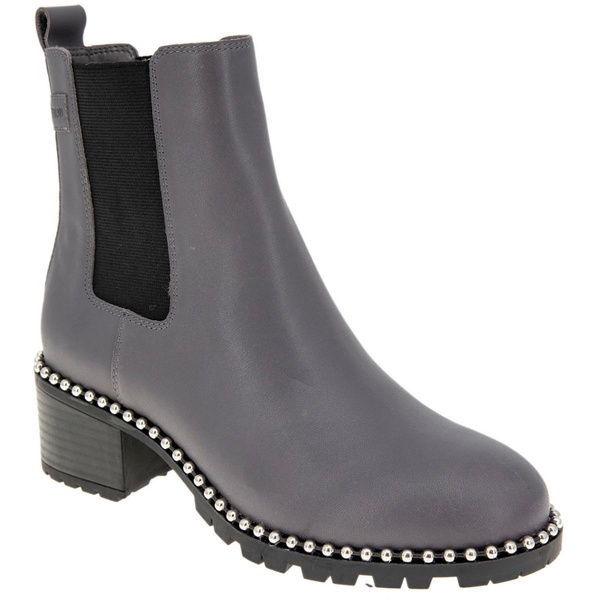 natti womens faux leather block heel chelsea boots