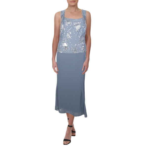 plus womens jersey sequined midi dress