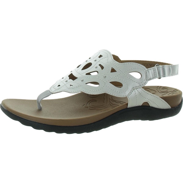 ridge sling womens faux leather metallic slingback sandals