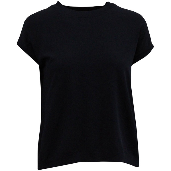 knitted shirt in navy blue polyester