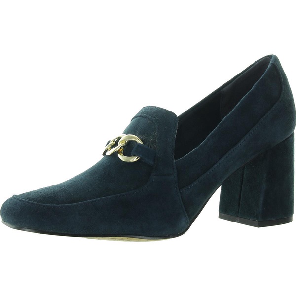 tam womens embellished man made loafer heels